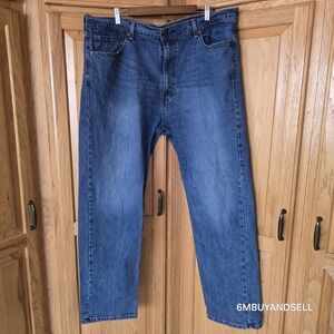 Levi's 505 Regular Fit Men's Jeans Straight Leg Denim Jeans Men's 42x32 Blue